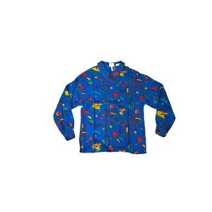 Rafferty Vintage Colorful Abstract Print‎ Shirt Unisex Sz L